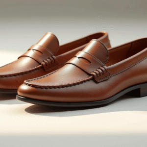 Classic Brown Leather Loafers